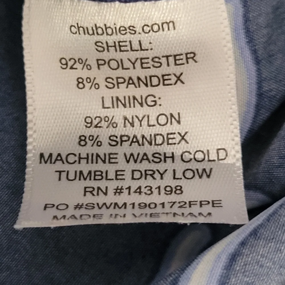 Chubbies The Neon Lights Size Medium